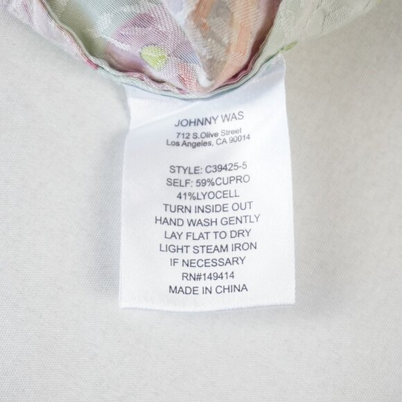 Johnny Was Eva V-Neck Sleeveless Dress in Kayla Green Multicolor Size XS - NWT - Picture 8 of 8